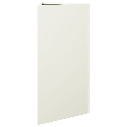 Odlingslådor 2 st vit triangulär 40x34,5x75 cm stål