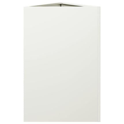 Odlingslåda vit triangulär 50x43x75 cm stål