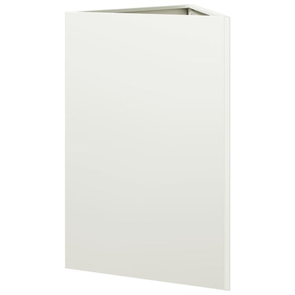 Odlingslåda vit triangulär 50x43x75 cm stål
