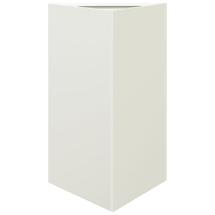 Odlingslådor 2 st vit triangulär 50x43x75 cm stål