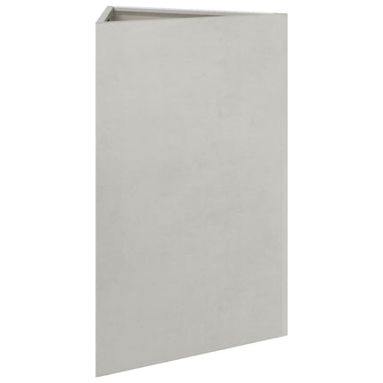 Odlingslådor 2 st triangulär 50x43x75 cm rostfritt stål