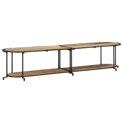 Tv-bänk 200x42x40 cm massivt grovt mangoträ