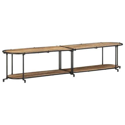 Tv-bänk 200x42x40 cm massivt grovt mangoträ
