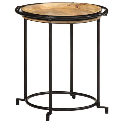 Sidobordsset 2 Delar Massivt Trä Mango