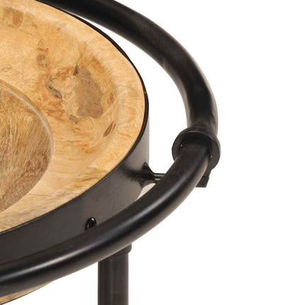 Sidobordsset 2 Delar Massivt Trä Mango