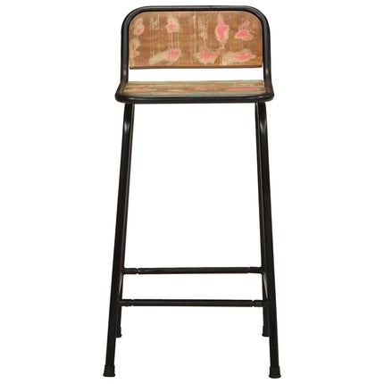 Barstolar 4 st 46x35,5x80 cm massivt trä återvunnet