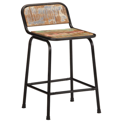 Barstolar 4 st 46x35,5x70 cm massivt trä återvunnet