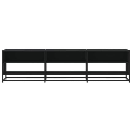 Tv-bänk svart 180x40x46 cm konstruerat trä