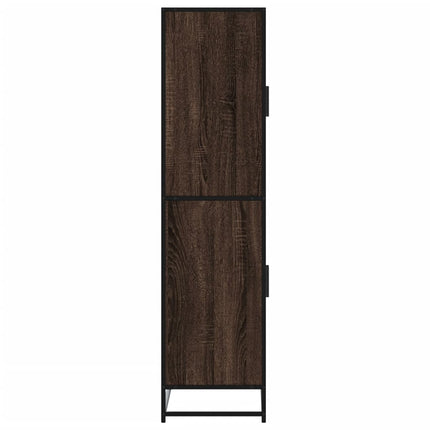 Högskåp brun ek 68x35x139 cm konstruerat trä