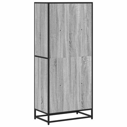 Bokhylla grå sonoma 60x35x139 cm konstruerat trä