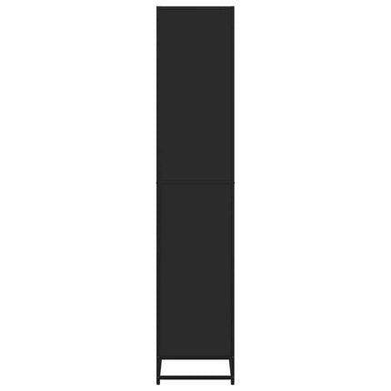Bokhylla svart 60x35x170,5 cm konstruerat trä