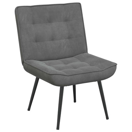 Vilstol mörkgrå 64x74x84 cm sammet