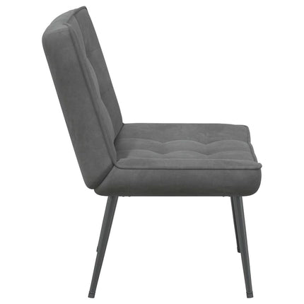Vilstol mörkgrå 64x74x84 cm sammet