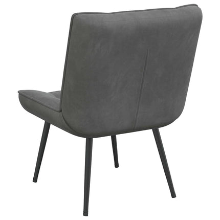 Vilstol mörkgrå 64x74x84 cm sammet