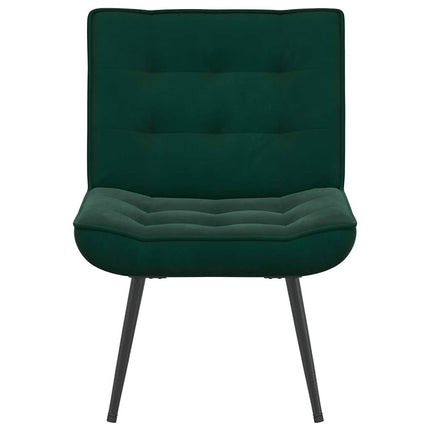 Vilstol mörkgrön 64x74x84 cm sammet