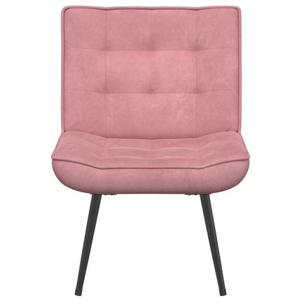 Vilstol rosa 64x74x84 cm sammet