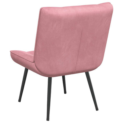Vilstol rosa 64x74x84 cm sammet