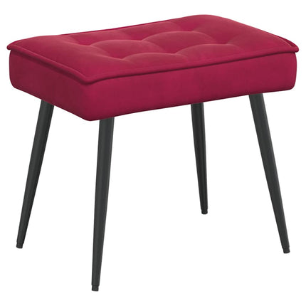 Vilstol vinröd 64x74x84 cm sammet