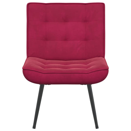Vilstol vinröd 64x74x84 cm sammet
