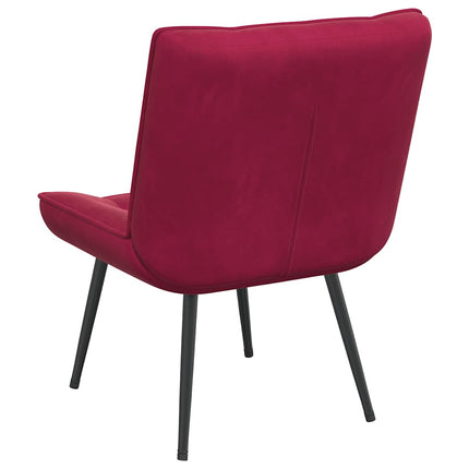Vilstol vinröd 64x74x84 cm sammet