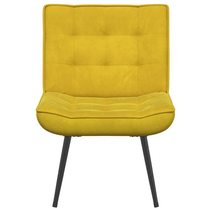 Vilstol gul 64x74x84 cm sammet