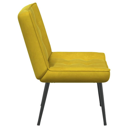 Vilstol gul 64x74x84 cm sammet