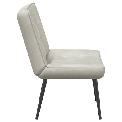 Vilstol gräddvit 64x74x84 cm sammet