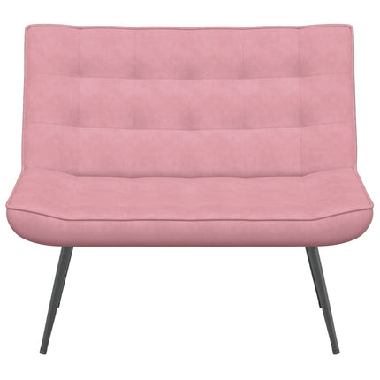 Bänk rosa 110x74x84 cm sammet