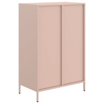 Högskåp rosa 68x39x101,5 cm stål
