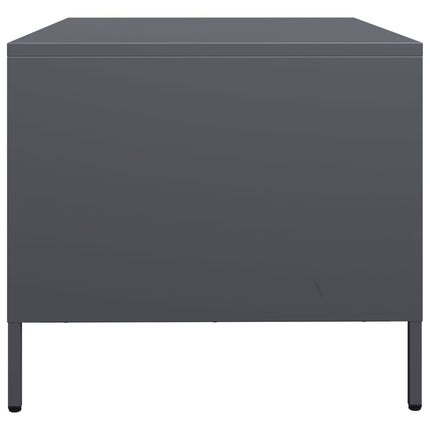 Tv-bänk antracit 68x50x43,5 cm kallvalsat stål