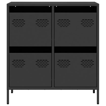 Skänk svart 68x39x73,5 cm kallvalsat stål
