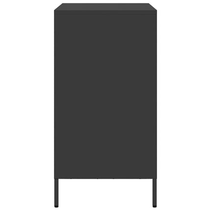 Skänk svart 68x39x73,5 cm kallvalsat stål