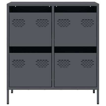 Skänk antracit 68x39x73,5 cm kallvalsat stål