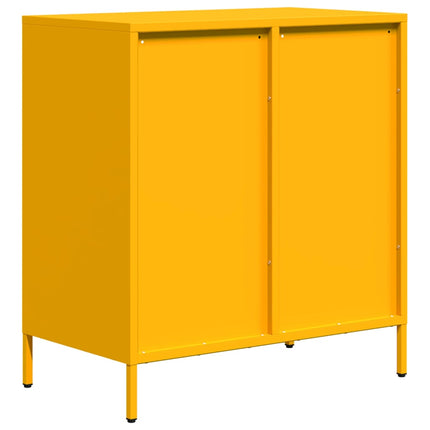 Skänk senapsgul 68x39x73,5 cm kallvalsat stål