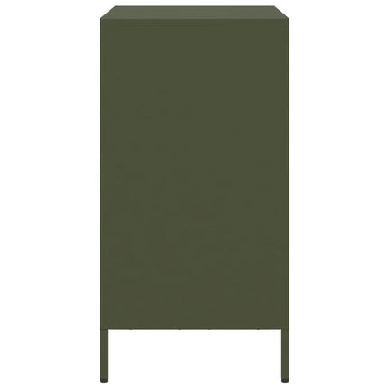 Skänk olivgrön 68x39x73,5 cm kallvalsat stål
