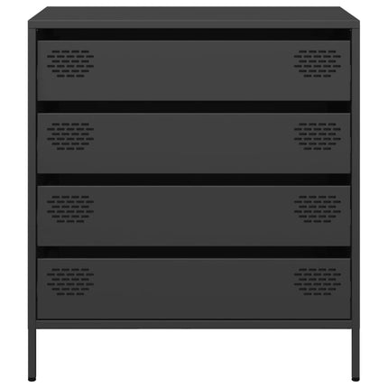 Skänk svart 68x39x73,5 cm kallvalsat stål