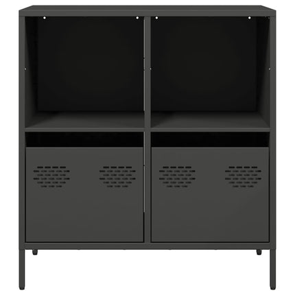 Skänk svart 68x39x73,5 cm kallvalsat stål