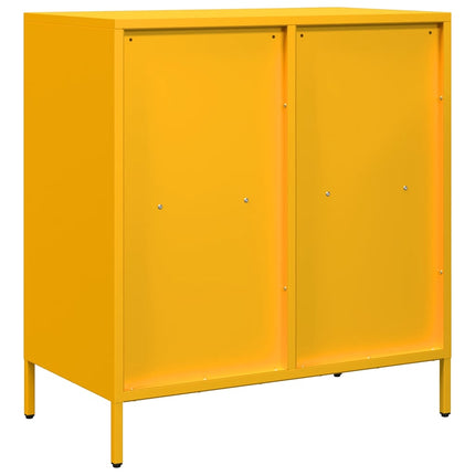 Skänk senapsgul 68x39x73,5 cm kallvalsat stål