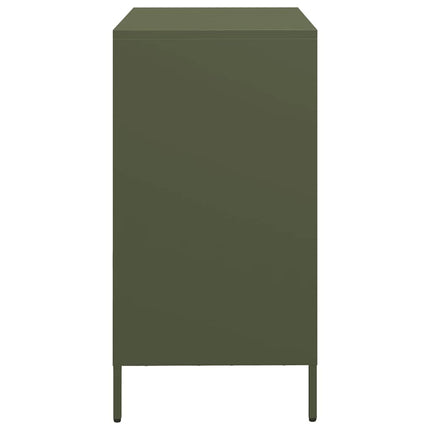 Skänk olivgrön 68x39x73,5 cm kallvalsat stål