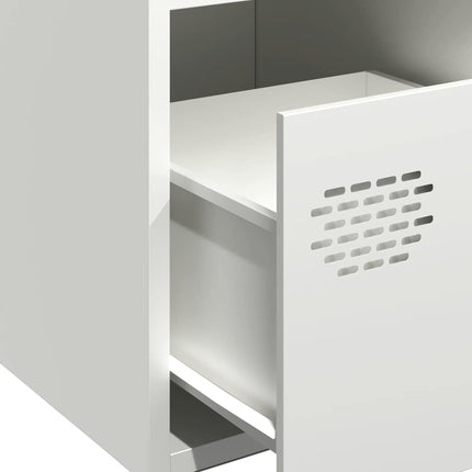 Skänk vit 68x39x73,5 cm kallvalsat stål