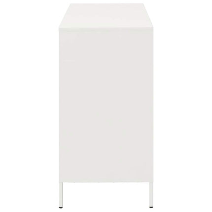 Skänk vit 101,5x39x73,5 cm kallvalsat stål