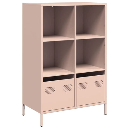Högskåp rosa 68x39x103,5 cm stål
