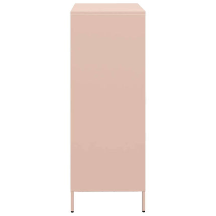 Högskåp rosa 68x39x103,5 cm stål