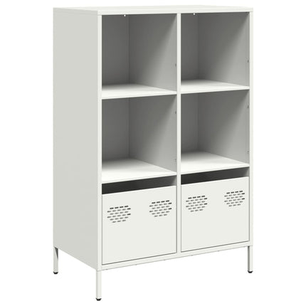 Högskåp vit 68x39x103,5 cm stål