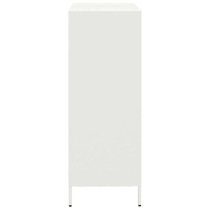 Högskåp vit 68x39x103,5 cm stål