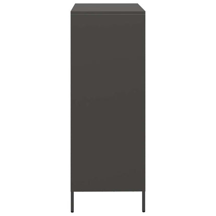 Högskåp svart 39x35x103,5 cm stål