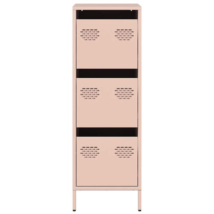 Högskåp rosa 39x35x103,5 cm stål