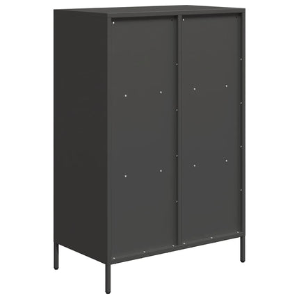 Högskåp svart 68x39x103,5 cm stål