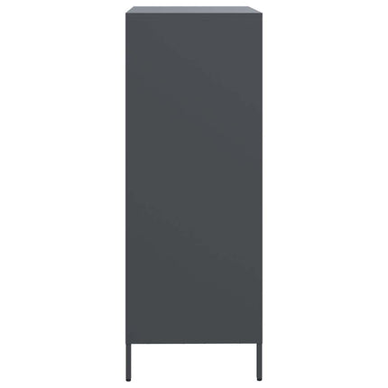 Högskåp antracit 68x39x103,5 cm stål