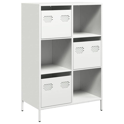 Högskåp vit 68x39x103,5 cm stål